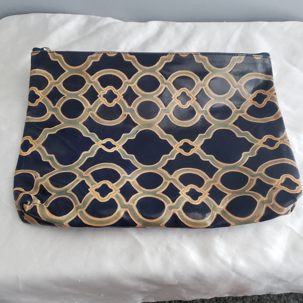 Leather wallet and clutch